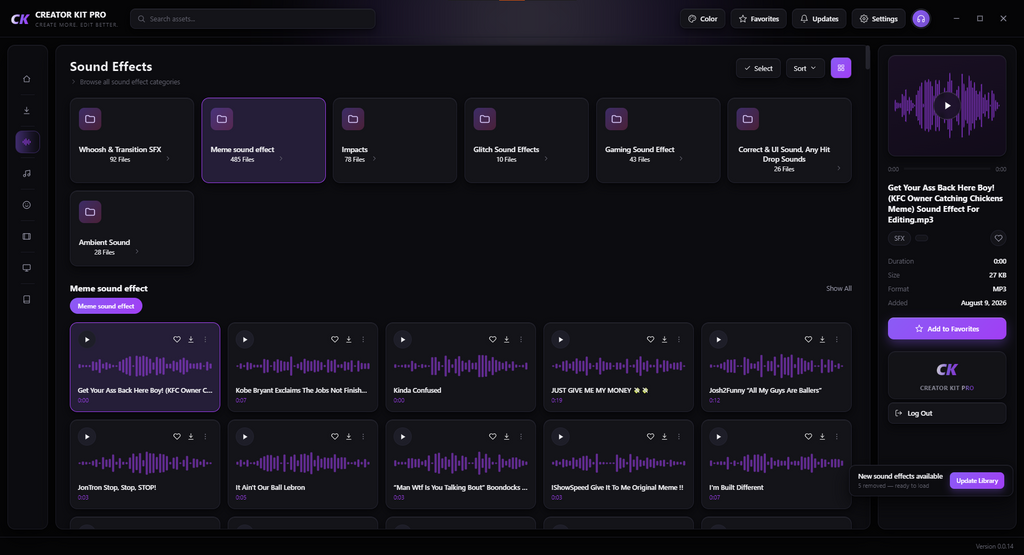 Creator Kit Pro Desktop App (CKPro) — Ultimate Content Creator Asset App (WINDOWS ONLY)
