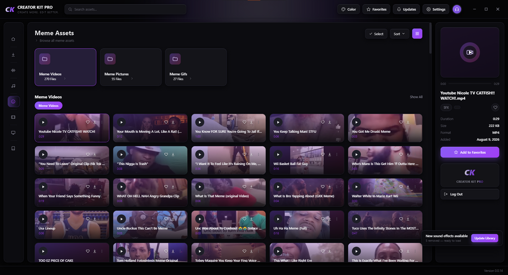 Creator Kit Pro Desktop App (CKPro) — Ultimate Content Creator Asset App (WINDOWS ONLY)